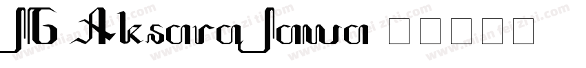JG Aksara Jawa字体转换